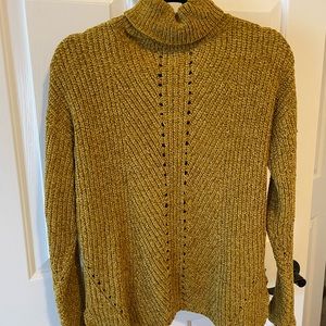 Mustard Yellow Turtleneck Sweater
